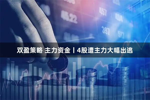 双盈策略 主力资金丨4股遭主力大幅出逃